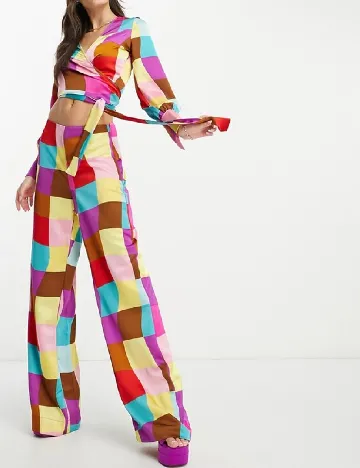 Pantaloni Something New, mix culori
