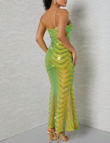 Rochie lunga SHEIN, verde