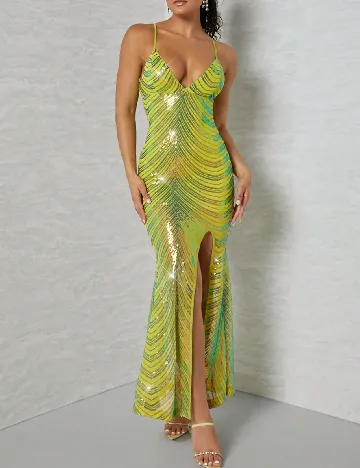 Rochie lunga SHEIN, verde