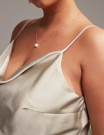 Rochie lunga ASOS Curve, bej