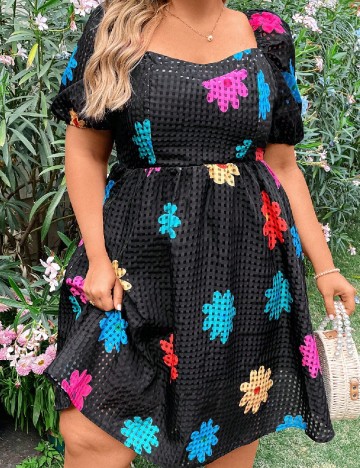 Rochie scurta SHEIN CURVE, negru