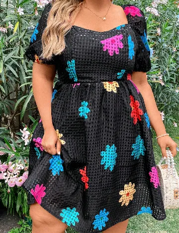 Rochie scurta SHEIN CURVE, negru