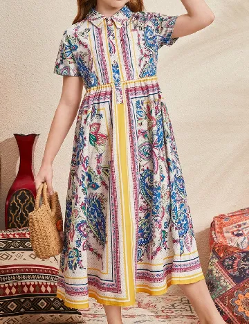Rochie medie Shein Kids, mix culori Mix culori