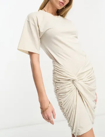 Rochie scurta ASOS, crem