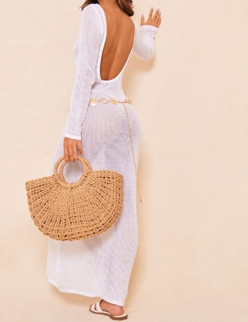 Rochie de plaja PRETTYLITTLETHING, alb