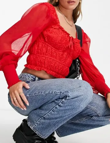 Top Miss Selfridge, rosu