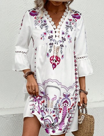 Rochie scurta SHEIN, alb