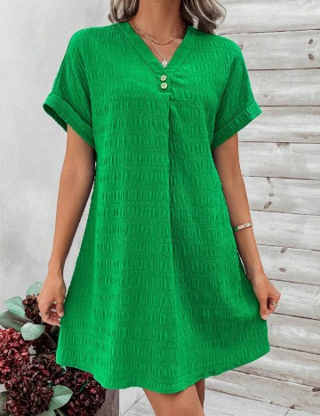 Rochie scurta SHEIN, verde