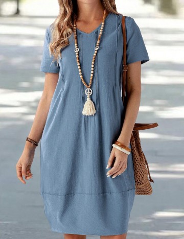 Rochie medie SHEIN, albastru