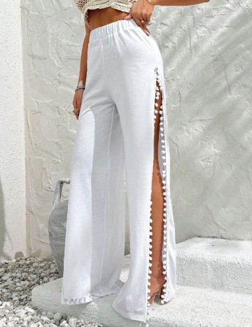 Pantaloni SHEIN, alb