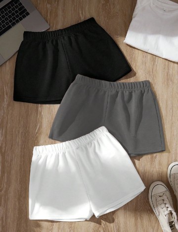 Set Pantaloni scurti 3 bucati SHEIN, mix culori
