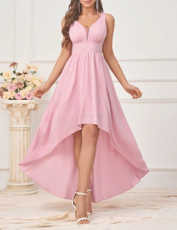 Rochie medie SHEIN, roz pudra