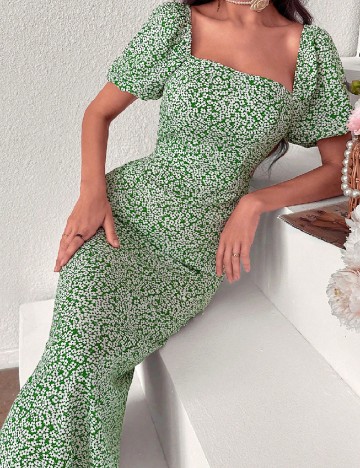 Rochie medie SHEIN, verde