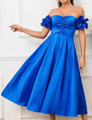 Rochie medie SHEIN, albastru