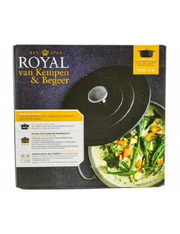 Oala din fonta Royal van Kempen & Begeer, negru