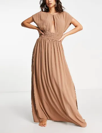 Rochie de plaja ASOS, maro