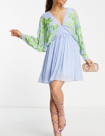 Rochie scurta ASOS, albastru