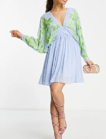 Rochie scurta ASOS, albastru