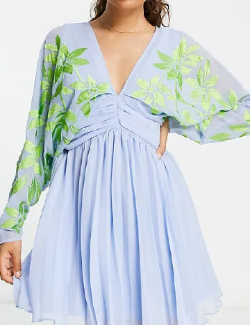 Rochie scurta ASOS, albastru
