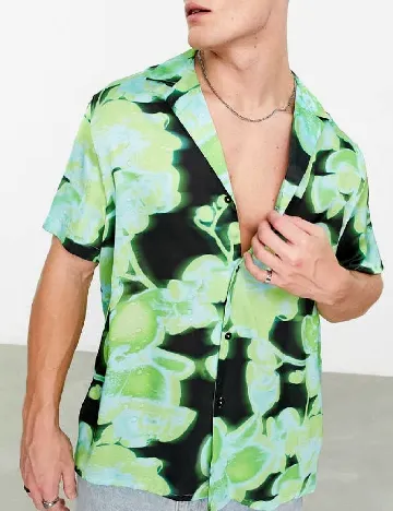 Camasa ASOS, verde