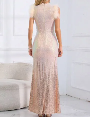 Rochie lunga SHEIN, crem Crem