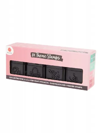 Set stampile Deco Time, negru Negru