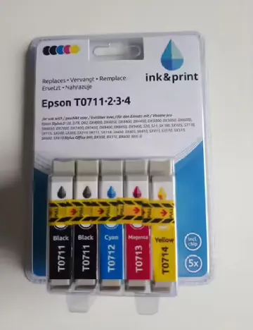 Set cerneala Epson ink & print, mix culori
