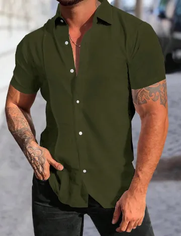 Camasa SHEIN, verde Verde