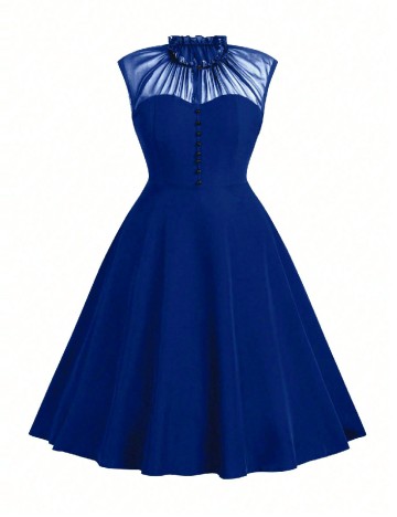 Rochie medie SHEIN CURVE, alb
