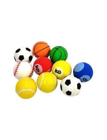 Set bile de cauciuc 10 bucati Toi-Toys, mix culori