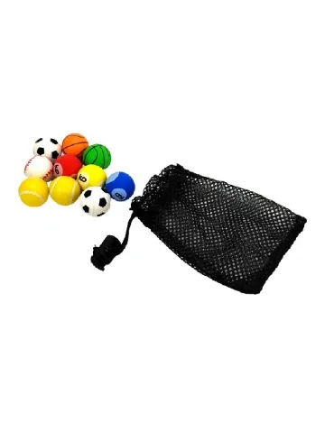 Set bile de cauciuc 10 bucati Toi-Toys, mix culori