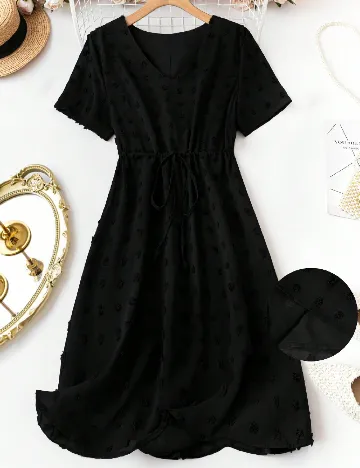 Rochie medie SHEIN CURVE, negru Negru