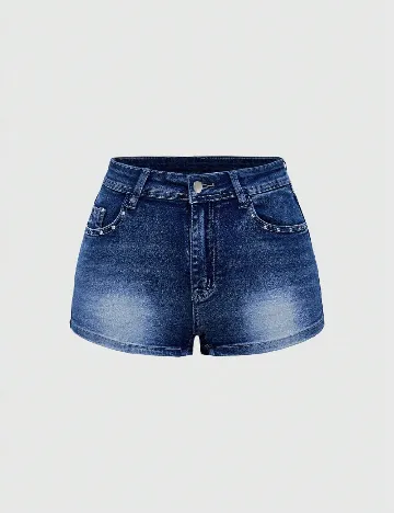 Pantaloni scurti Romwe, albastru Albastru