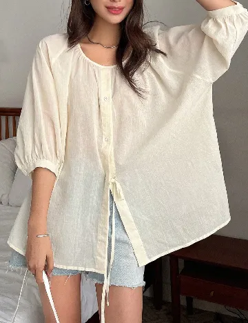 Bluza Dazy, ecru Alb