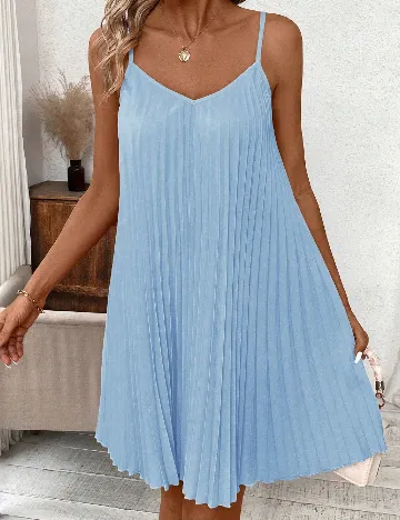Rochie medie SHEIN CURVE, albastru