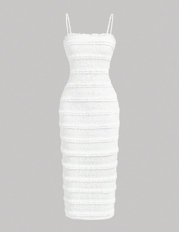 Rochie medie SHEIN, alb