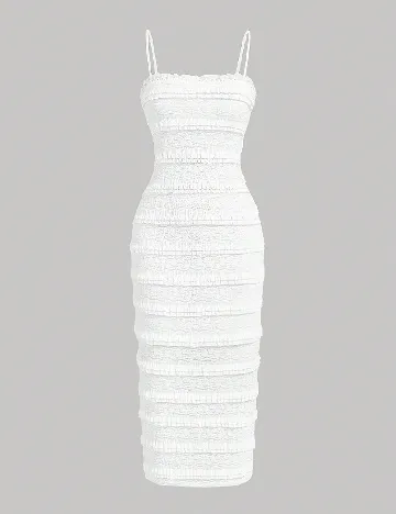 Rochie medie SHEIN, alb
