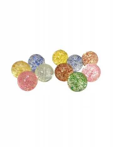 Set bile de cauciuc 10 bucati Toi-Toys, mix culori Mix culori