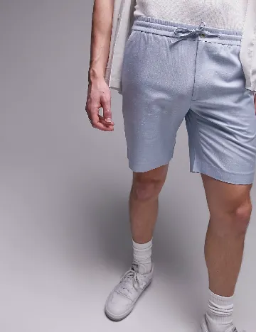 Pantaloni scurti Topman, albastru Albastru