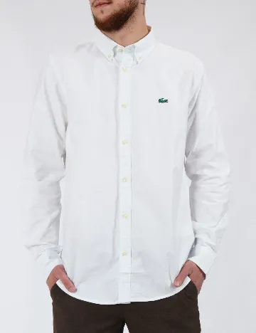 Camasa Lacoste, alb Alb