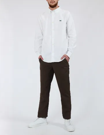 Camasa Lacoste, alb Alb