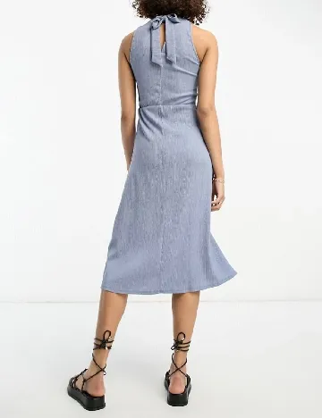 Rochie medie ASOS, albastru
