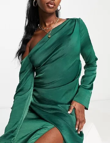 Rochie scurta ASOS, verde Verde