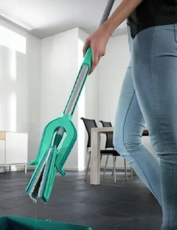 Laveta pentru mop LEIFHEIT, alb/turcoaz Alb