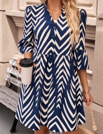 Rochie scurta SHEIN, bleumarin