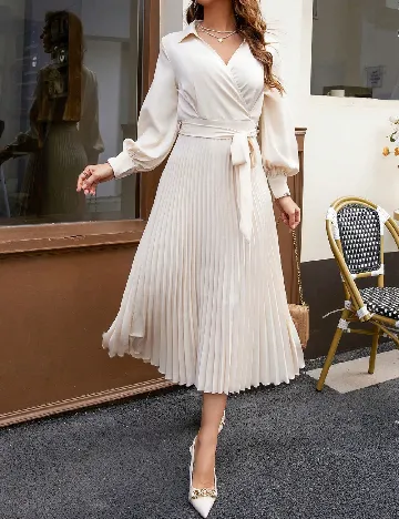 Rochie medie SHEIN, crem