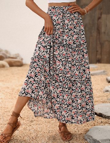 Fusta SHEIN, floral print