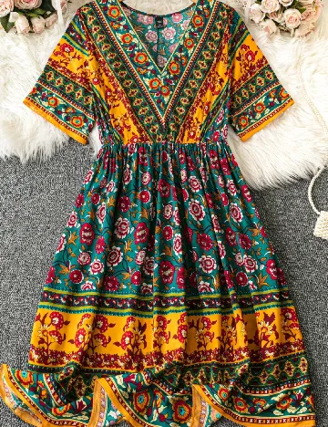 Rochie scurta SHEIN CURVE, mix culori