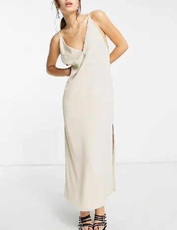 Rochie lunga ASOS, crem