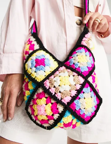 Geanta My Accessories London, mix culori Mix culori